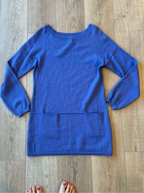 Alpaca International Women's purple Knit pullover tunic size small pockets cozy